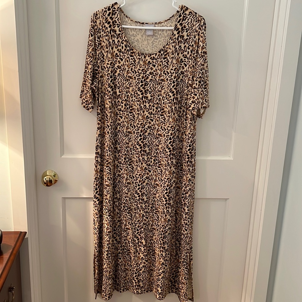 Chico’s leopard print maxi